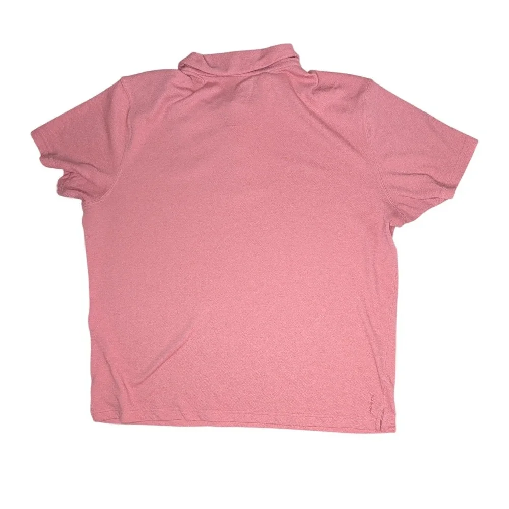 The North Face‎ Polo Shirt Mens XXL Pink FlashDry Tekware Short Sleeve Hiking